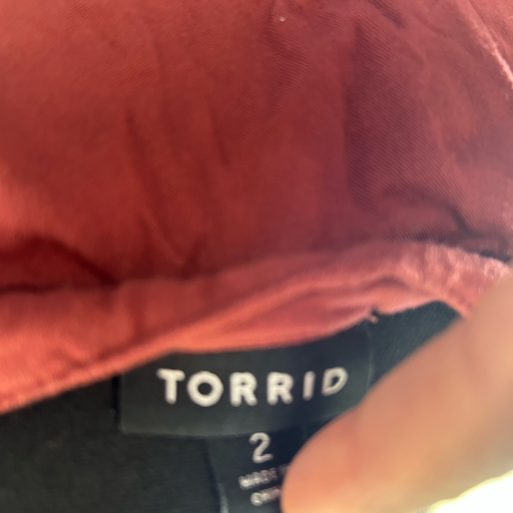 Torrid Rust Color Drawstring Dress - Picture 3 of 4